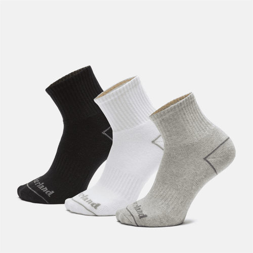 All Gender Bowden Quarter Socken im Dreierpack in Schwarz/Weiß/, , Größe: L - Timberland - Modalova