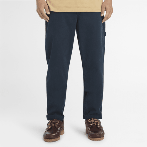 Pantaloni Carpenter Elasticizzati in Tela Effetto Lavato da Uomo in scuro, Uomo, , Taglia: 33 - Timberland - Modalova