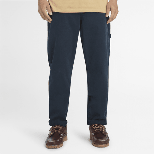 Pantaloni Carpenter Elasticizzati in Tela Effetto Lavato da Uomo in scuro, Uomo, , Taglia: 38 - Timberland - Modalova