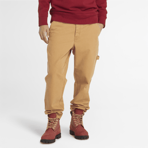 Pantaloni Carpenter Elasticizzati in Tela Effetto Lavato da Uomo in , Uomo, , Taglia: 35 - Timberland - Modalova