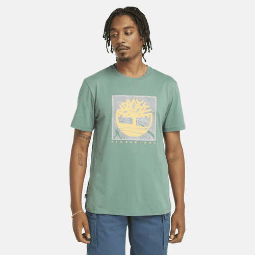 T-shirt con Grafica sul Davanti da Uomo in verde scuro, Uomo, , Taglia: S - Timberland - Modalova