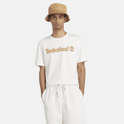 T-shirt con Logo Lineare da Uomo in , Uomo, , Taglia: M - Timberland - Modalova