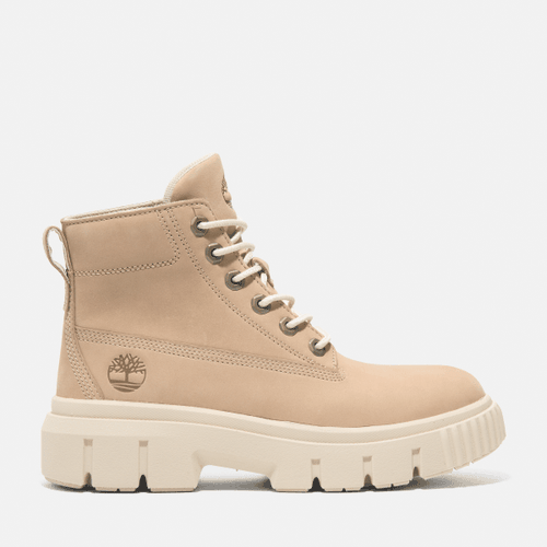 Halbhoher Field Boot zum Schnüren für Damen in Hellbeige, Frau, , Größe: 38.5 - Timberland - Modalova