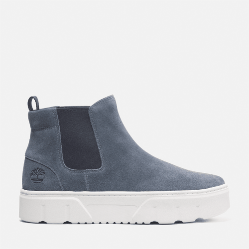 Sneaker Senza Lacci Laurel Court Mid da Donna in pelle scamosciata blu scuro, Donna, blu, Taglia: 36 - Timberland - Modalova