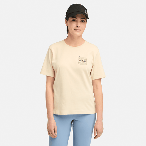 T-shirt con Grafica sul Retro TimberFRESH da Donna in beige, Donna, beige, Taglia: XL - Timberland - Modalova