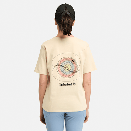 T-shirt con Grafica sul Retro TimberFRESH da Donna in beige, Donna, beige, Taglia: XXL - Timberland - Modalova