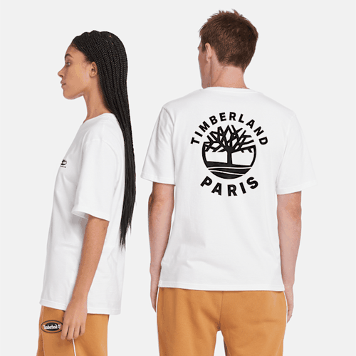 All Gender Kurzarm-T-Shirt mit Paris-Grafik in , , Größe: M - Timberland - Modalova