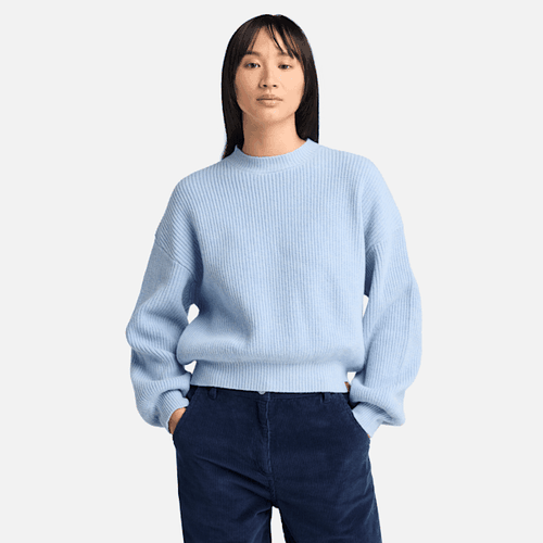 Pullover mit Rundhalsausschnitt aus Wollgemisch für Damen in Dunkelblau, Frau, , Größe: XS - Timberland - Modalova