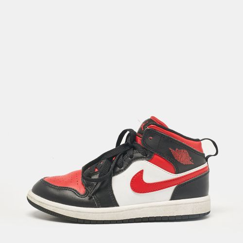 Tricolor Leather Jordan 1 Mid PS Black Fire Sneakers Size 31 (kids) - Air Jordans - Modalova