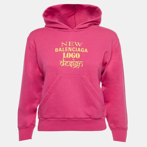 Graphic Print Cotton-Blend Hoodie (6 Yrs) - Balenciaga - Modalova