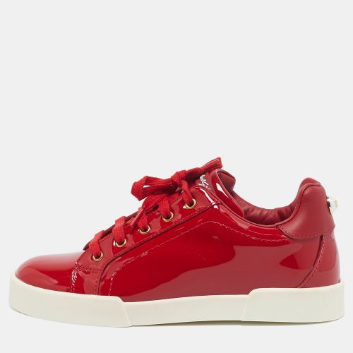 Patent Leather Low Top Sneakers Size 32 - Dolce & Gabbana - Modalova