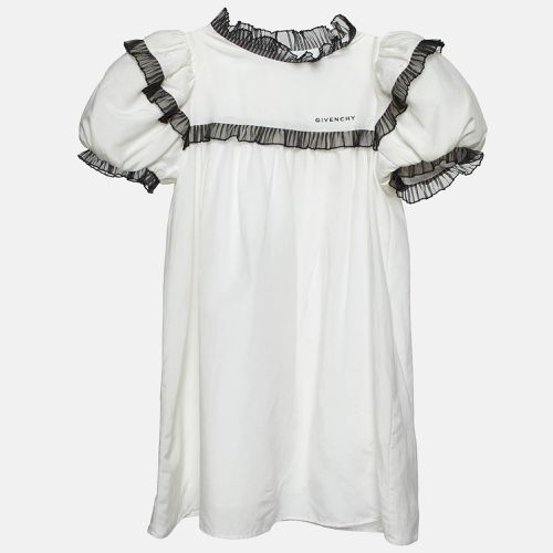 Kids Cotton Ruffled Trim Dress 8 Yrs - Givenchy - Modalova