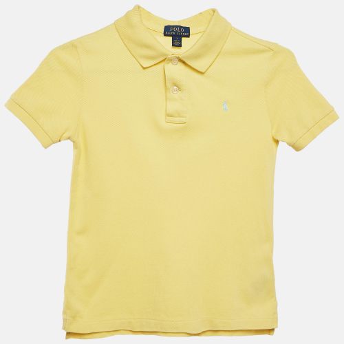 Yellow Cotton Pique Polo T-Shirt 7 Yrs - Polo Ralph Lauren - Modalova