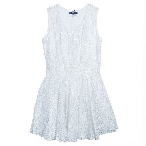 Eyelet Embroidered Sleeveless Dress 10 Yrs - Roma e Tosca - Modalova