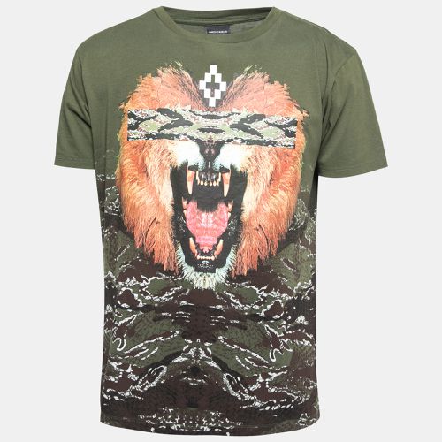 Military Coquimbo Print Cotton Crew Neck T-Shirt S - Marcelo Burlon - Modalova