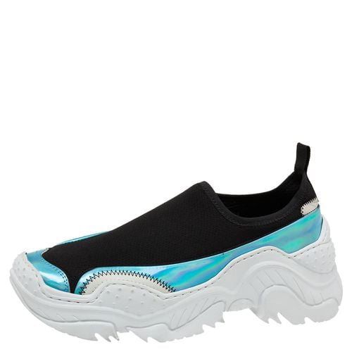 Nº21 Stretch Fabric and Iridescent Synthetic Leather Slip-On Sneakers Size 42 - N21 - Modalova