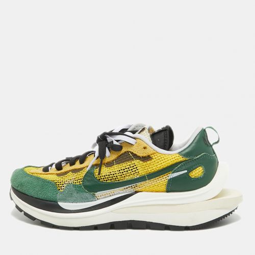 Yellow Mesh and Suede Vaporwaffle Sneakers Size 43 - Nike x Sacai - Modalova