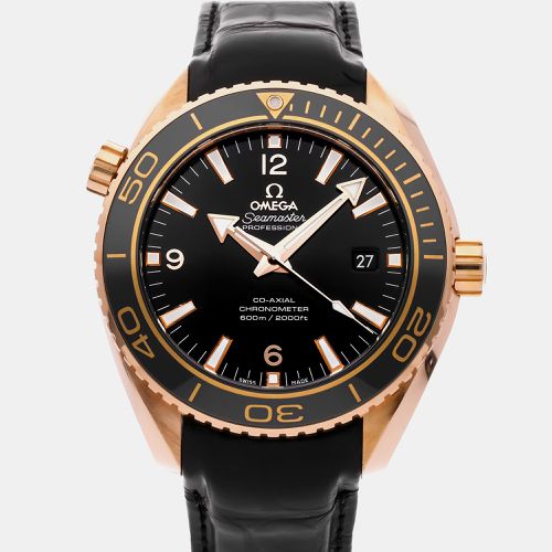 K Rose Gold Seamaster Planet Ocean 232.63.46.21.01.001 Automatic Men's Wristwatch 45 mm - Omega - Modalova