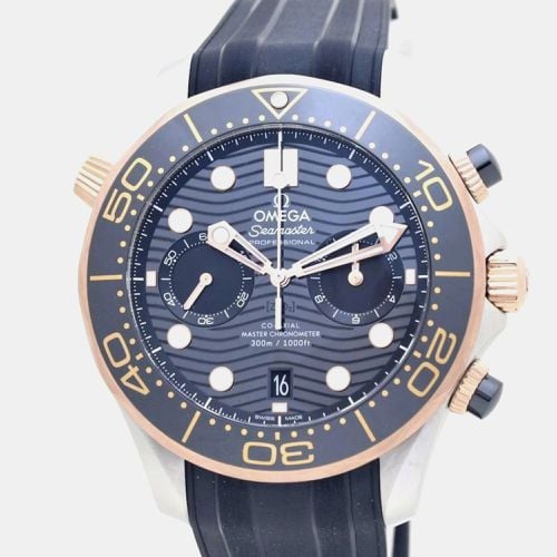 K Rose Gold Stainless Steel Seamaster Automatic Men's Wristwatch 44 mm - Omega - Modalova