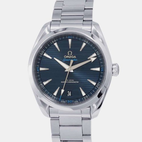 Stainless Steel Seamaster Aqua Terra Automatic Men's Wristwatch 41 mm - Omega - Modalova