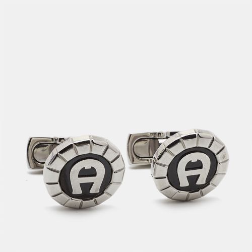 Oseo Carbon Fiber Tone Cufflinks - Aigner - Modalova