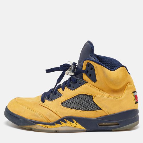 Nubuck Leather Jordan 5 Retro Michigan Sneakers Size 45.5 - Air Jordans - Modalova