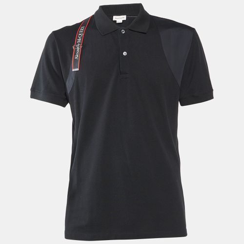 Cotton Logo Harness Strap Polo T-Shirt L - Alexander McQueen - Modalova