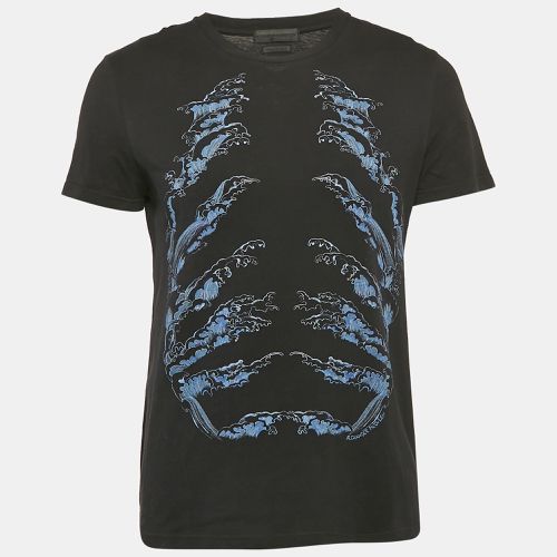 Ribcage Wave Print Cotton T-Shirt M - Alexander McQueen - Modalova