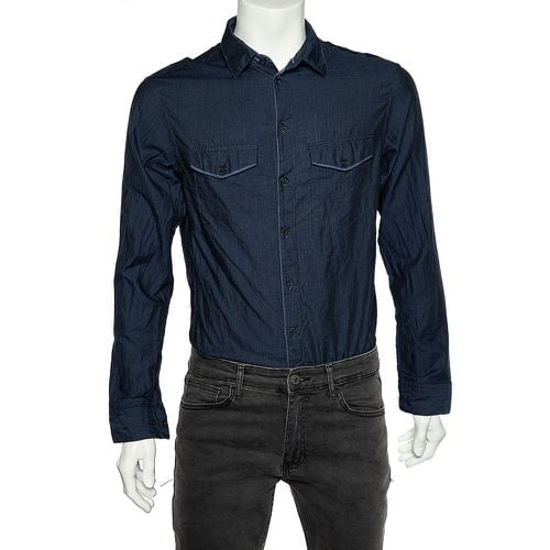 Cotton Button Front Shirt M - Armani Collezioni - Modalova