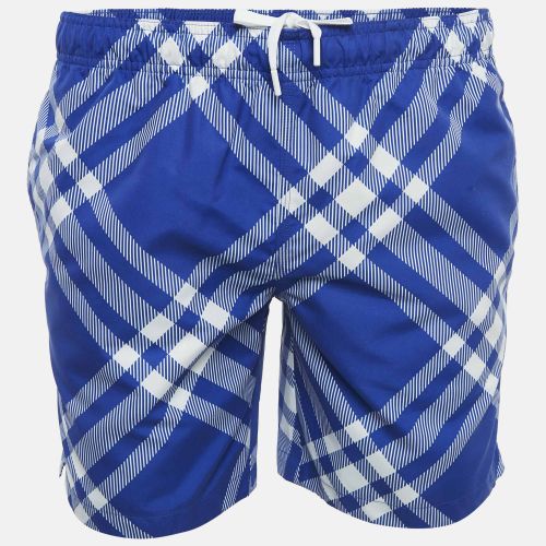 Tri Bar Checks Synthetic Swim Shorts XS - Burberry - Modalova