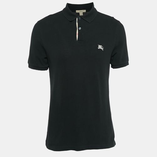 Logo Embroidered Cotton Pique Polo M - Burberry Brit - Modalova