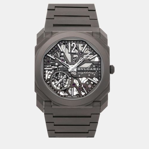 Skeleton Titanium Octo Finissimo Manual Winding 103610 Men's Wristwatch 40 mm - Bvlgari - Modalova