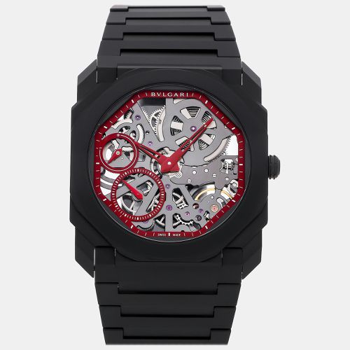 Skeleton Ceramic Octo Finissimo Manual Winding Men's Wristwatch 40 mm - Bvlgari - Modalova