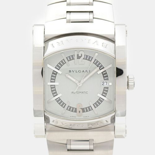 Stainless Steel Assioma AA48S Automatic Men's Wristwatch 38 mm - Bvlgari - Modalova