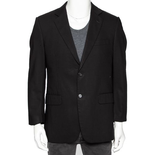 Wool Button Front Blazer L - Balmain - Modalova