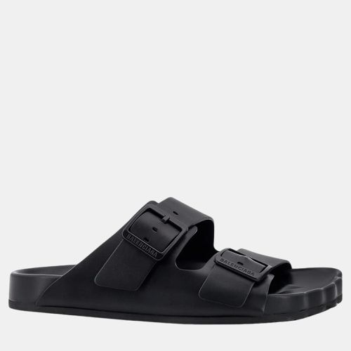 Leather Sunday Slide Sandals EU 44 - Balenciaga - Modalova