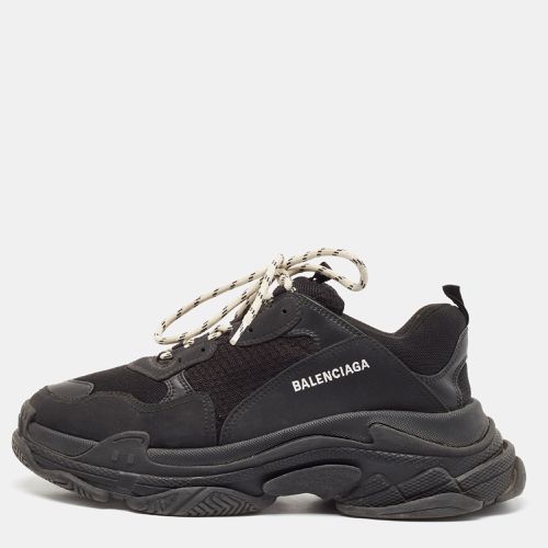 Leather and Mesh Triple S Sneakers Size 44 - Balenciaga - Modalova