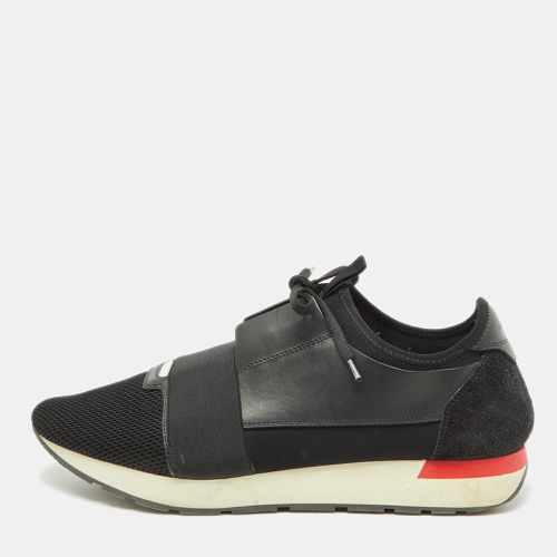 Leather and Mesh Race Runner Sneakers Size 45 - Balenciaga - Modalova