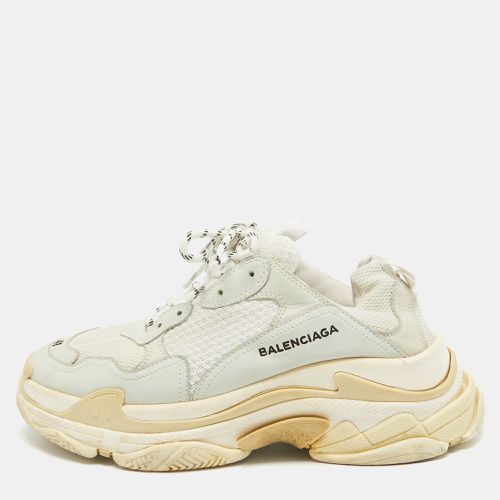 Mesh and Leather Triple S Sneakers Size 41 - Balenciaga - Modalova