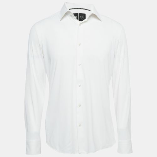 Jersey Button Front Shirt M - Boss By Hugo Boss - Modalova