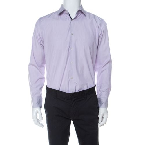 Lilac Pinstriped Cotton Joey Shirt L - Boss By Hugo Boss - Modalova