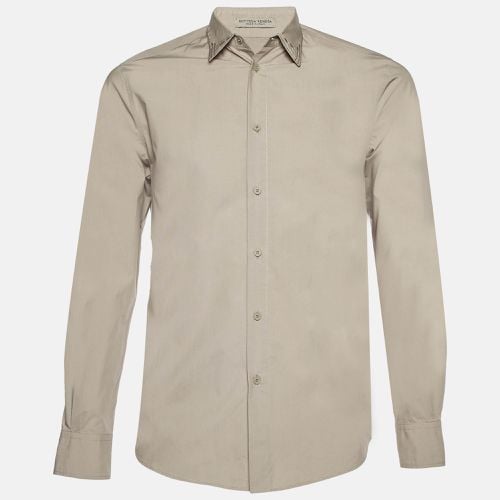 Grey Cotton Buttoned Up Collar Detail Shirt S - Bottega Veneta - Modalova