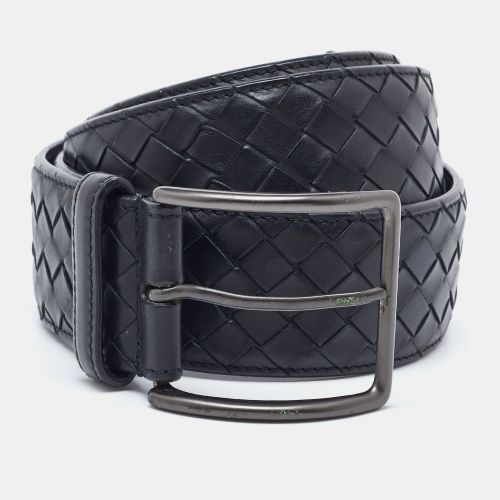 Intrecciato Leather Buckle Belt 110CM - Bottega Veneta - Modalova