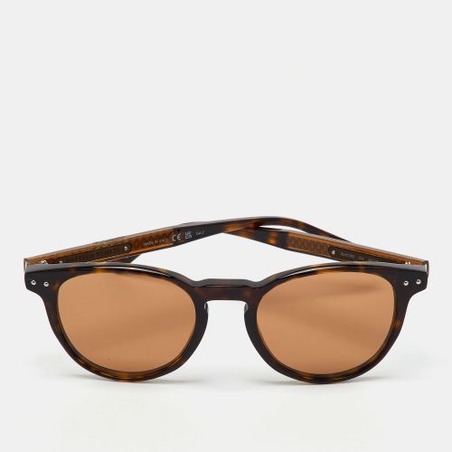 Havana/ BV0128S Oval Sunglasses - Bottega Veneta - Modalova