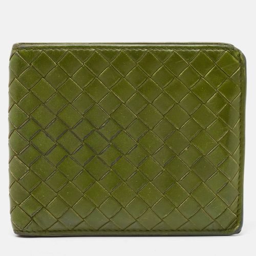 Light Intrecciato Leather Bifold Wallet - Bottega Veneta - Modalova