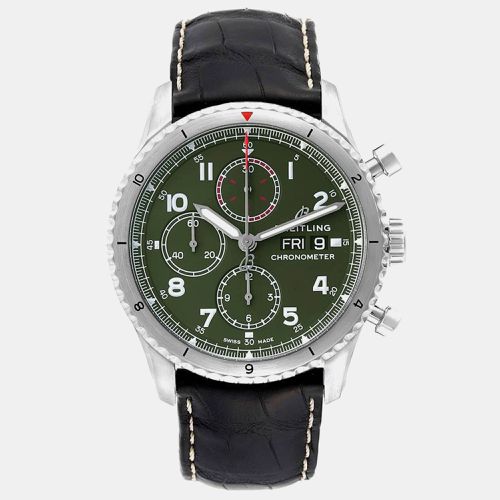 Stainless Steel Aviator A13316 Automatic Men's Wristwatch 43 mm - Breitling - Modalova