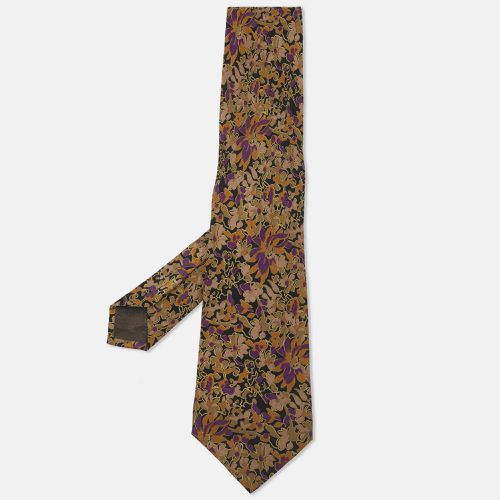 Floral Printed Silk Tie - Brioni - Modalova