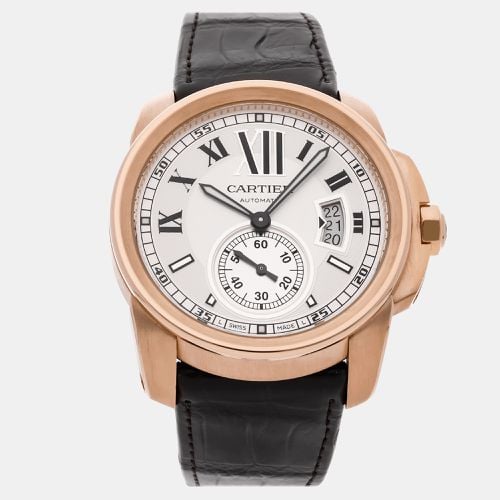 K Rose Gold Calibre de Automatic Men's Wristwatch 42 mm - Cartier - Modalova