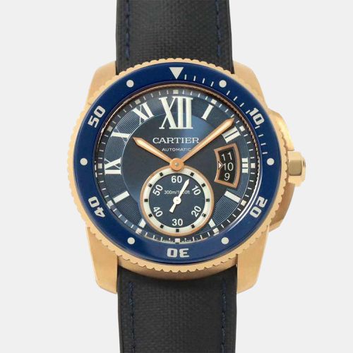 K Rose Gold Calibre de WGCA0009 Automatic Men's Wristwatch 45 mm - Cartier - Modalova