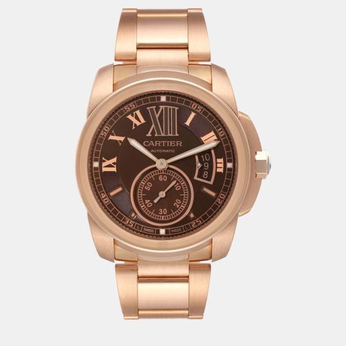 Calibre Rose Gold Dial Automatic Men's Watch 42.0 mm - Cartier - Modalova